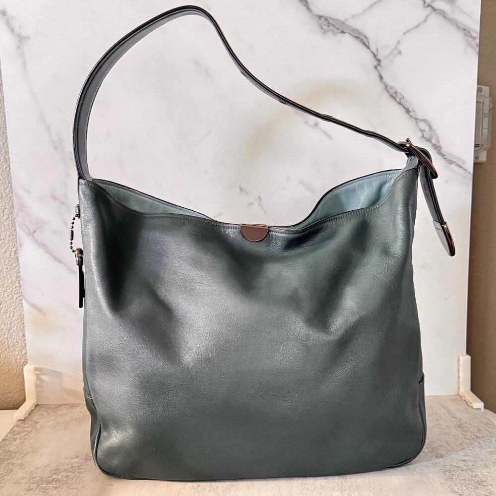 Vintage Leather Coach Shoulder Bag